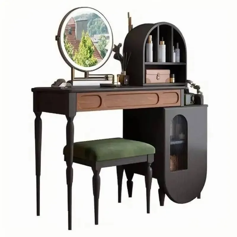 블랙 화장대 서랍 스툴 대형 뷰티 풀세트 메이크업 캐비 - Beauty Makeup Vanity Set 리뷰 및 가격